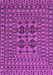 Machine Washable Southwestern Purple Country Area Rugs, wshtr2302pur