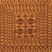 Serging Thickness of Southwestern Orange Country Rug, tr2302org