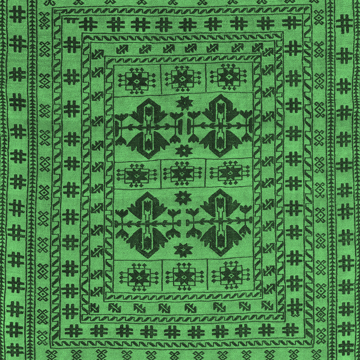 Southwestern Emerald Green Country Rug, tr2302emgrn