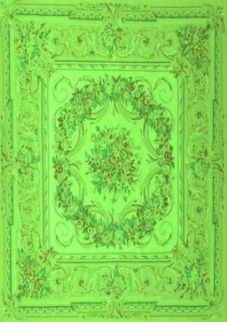 Medallion Green French Rug, tr2303grn