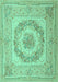 Medallion Turquoise French Rug, tr2303turq