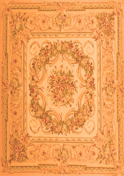 Medallion Orange French Rug, tr2303org