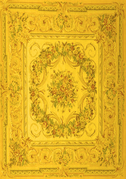 Medallion Yellow French Rug, tr2303yw