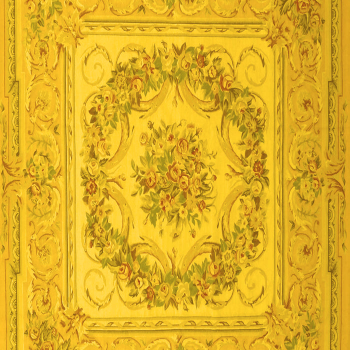 Medallion Yellow French Rug, tr2303yw