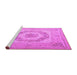 Sideview of Machine Washable Medallion Purple French Area Rugs, wshtr2303pur