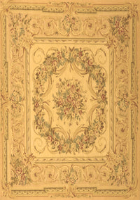 Medallion Brown French Rug, tr2303brn