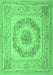 Medallion Emerald Green French Rug, tr2303emgrn