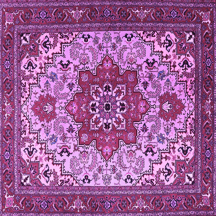 Square Persian Purple Traditional Rug, tr2304pur