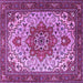 Square Persian Purple Traditional Rug, tr2304pur