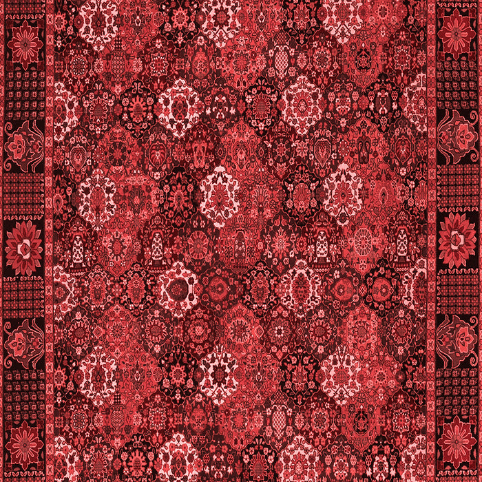 Machine Washable Persian Red Traditional Rug, wshtr2305red