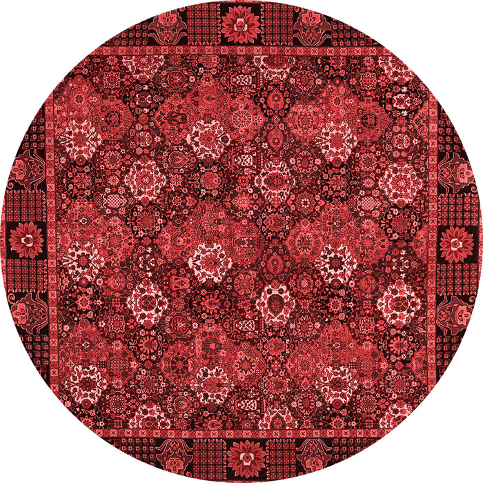 Machine Washable Persian Red Traditional Rug, wshtr2305red