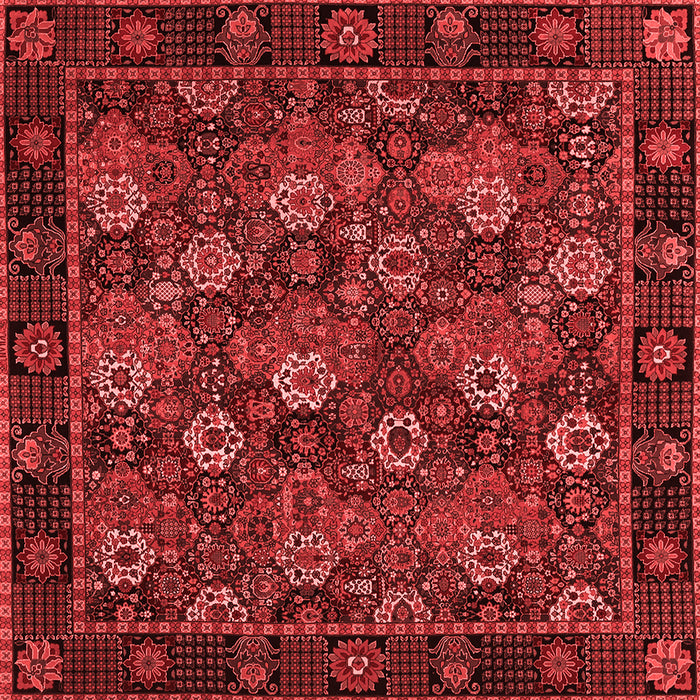 Machine Washable Persian Red Traditional Rug, wshtr2305red