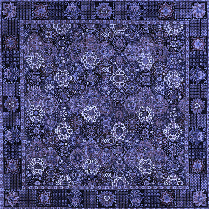 Square Persian Blue Traditional Rug, tr2305blu