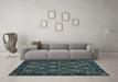 Machine Washable Persian Light Blue Traditional Rug in a Living Room, wshtr2305lblu