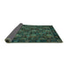 Sideview of Persian Turquoise Traditional Rug, tr2305turq