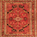 Serging Thickness of Persian Orange Traditional Rug, tr2306org