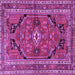 Square Persian Purple Traditional Rug, tr2306pur