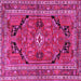 Square Persian Pink Traditional Rug, tr2306pnk