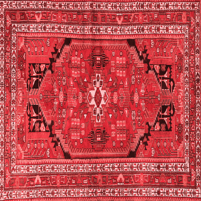 Machine Washable Persian Red Traditional Rug, wshtr2306red