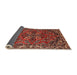 Sideview of Traditional Orange Salmon Pink Persian Rug, tr2307