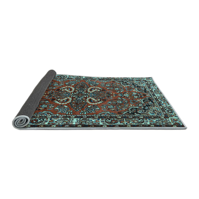 Sideview of Persian Light Blue Traditional Rug, tr2307lblu