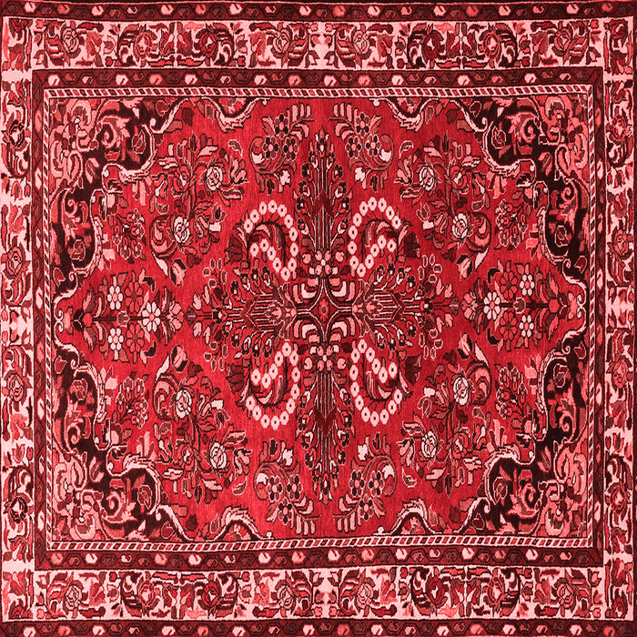 Machine Washable Persian Red Traditional Rug, wshtr2307red