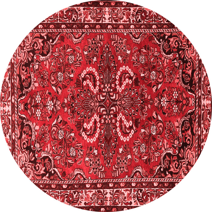 Machine Washable Persian Red Traditional Rug, wshtr2307red