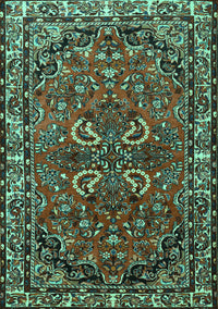 Persian Turquoise Traditional Rug, tr2307turq