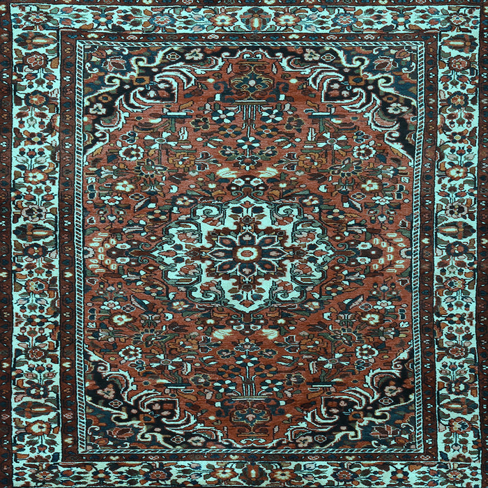 Square Persian Light Blue Traditional Rug, tr2308lblu