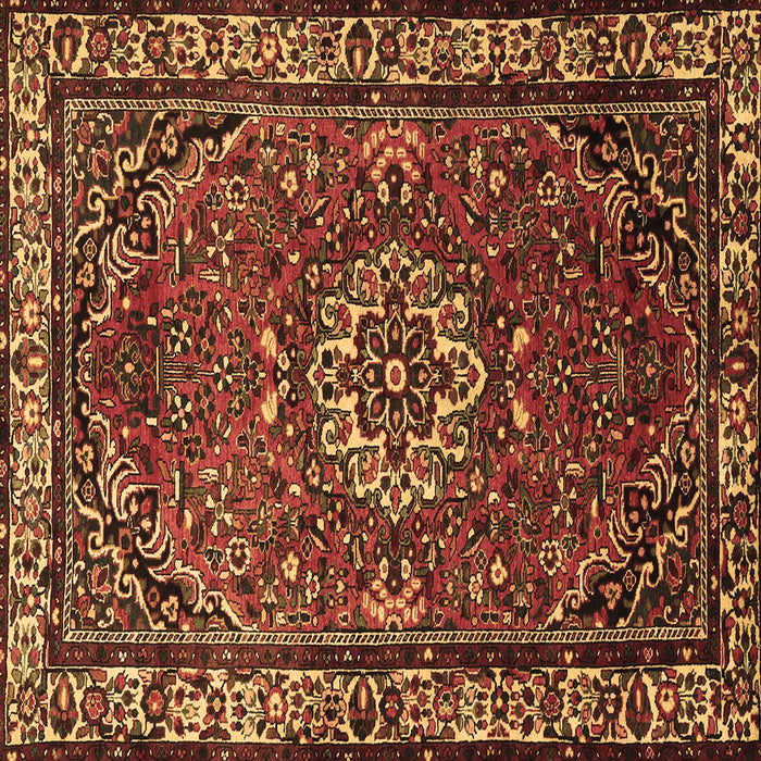 Square Persian Brown Traditional Rug, tr2308brn