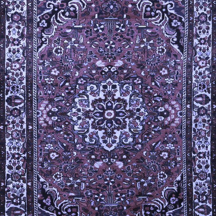 Machine Washable Persian Blue Traditional Rug, wshtr2308blu