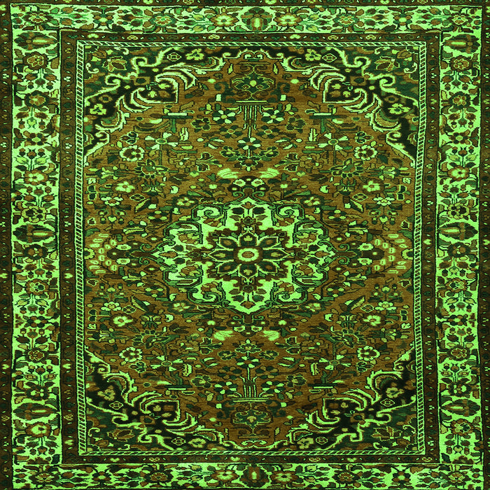 Serging Thickness of Persian Green Traditional Rug, tr2308grn