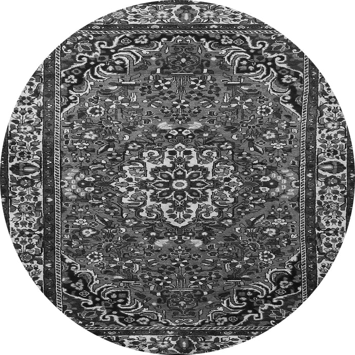 Square Persian Gray Traditional Rug, tr2308gry