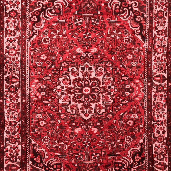 Machine Washable Persian Red Traditional Rug, wshtr2308red