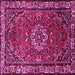 Square Persian Pink Traditional Rug, tr2308pnk