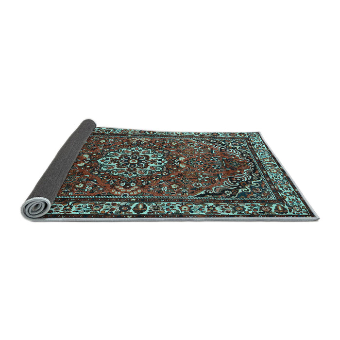 Sideview of Persian Light Blue Traditional Rug, tr2308lblu