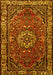 Machine Washable Persian Yellow Traditional Rug, wshtr2308yw