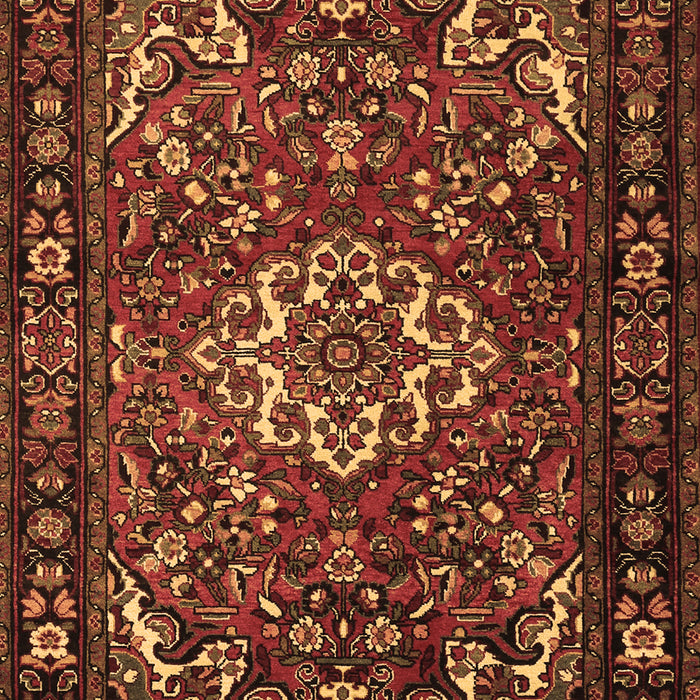 Machine Washable Persian Brown Traditional Rug, wshtr2309brn
