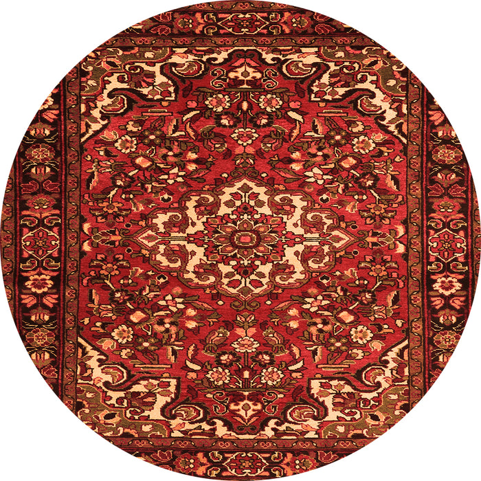 Square Persian Orange Traditional Rug, tr2309org