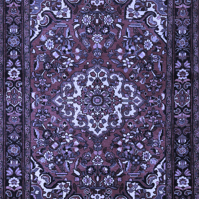 Machine Washable Persian Blue Traditional Rug, wshtr2309blu