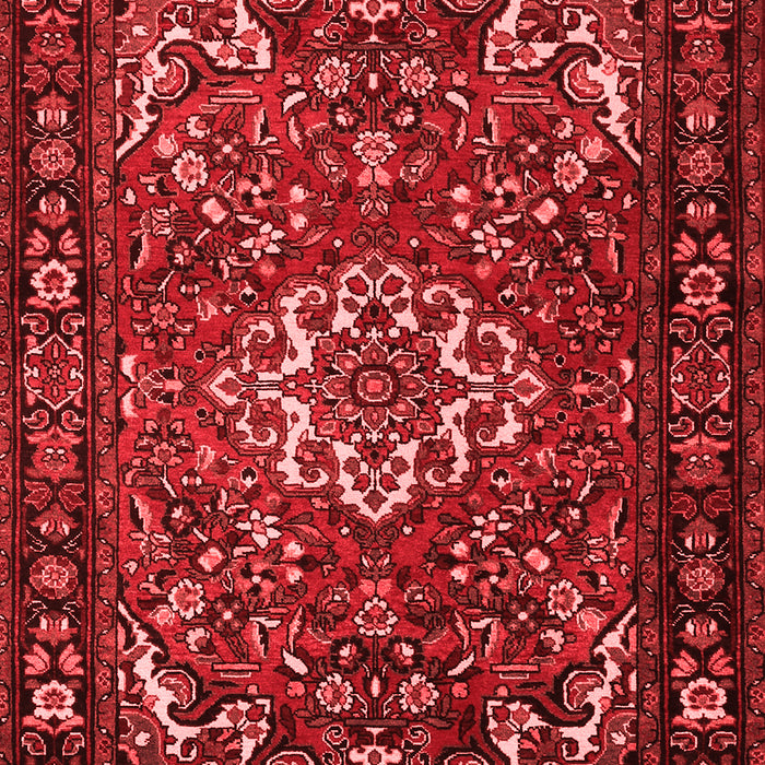 Machine Washable Persian Red Traditional Rug, wshtr2309red