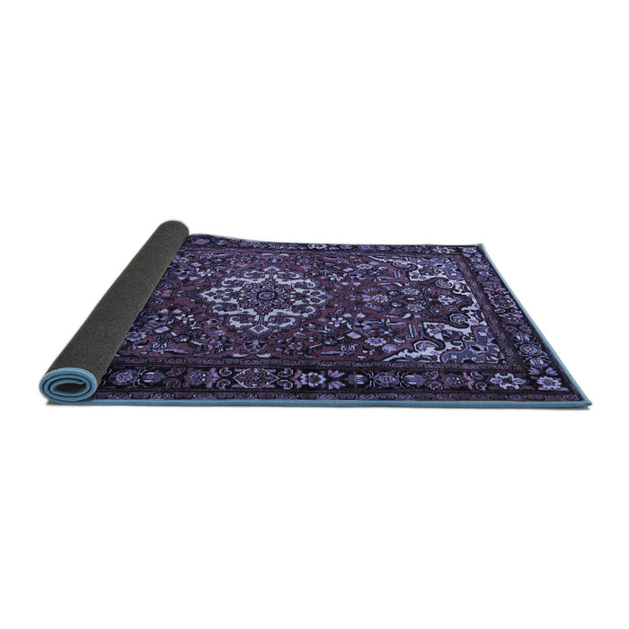 Sideview of Persian Blue Traditional Rug, tr2309blu