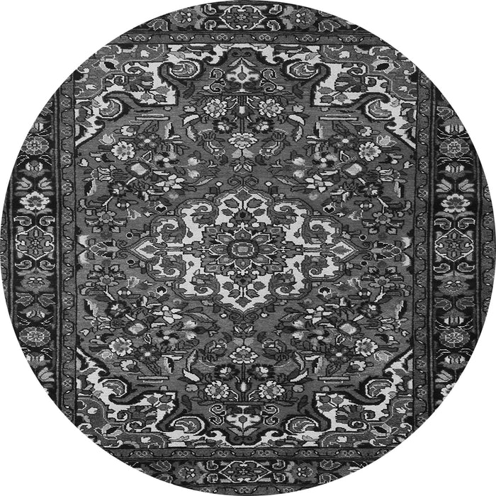 Machine Washable Persian Gray Traditional Rug, wshtr2309gry