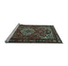 Sideview of Machine Washable Persian Light Blue Traditional Rug, wshtr2309lblu