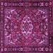 Square Persian Purple Traditional Rug, tr2309pur