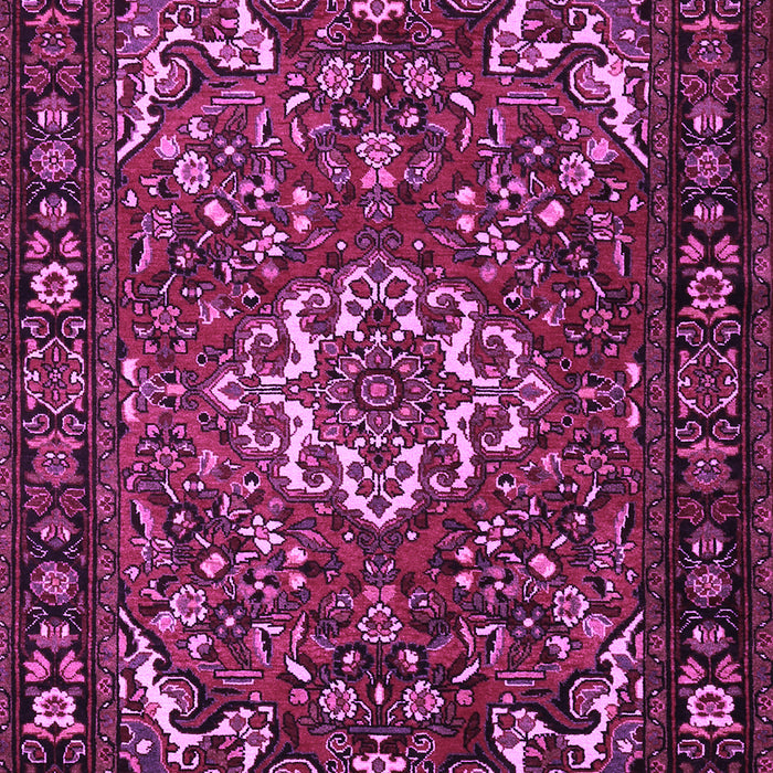 Machine Washable Persian Purple Traditional Area Rugs, wshtr2309pur