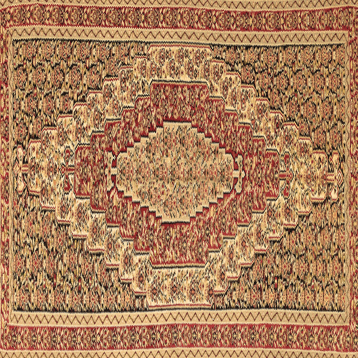 Square Machine Washable Persian Brown Traditional Rug, wshtr230brn