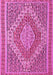 Machine Washable Persian Pink Traditional Rug, wshtr230pnk