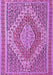 Machine Washable Persian Purple Traditional Area Rugs, wshtr230pur