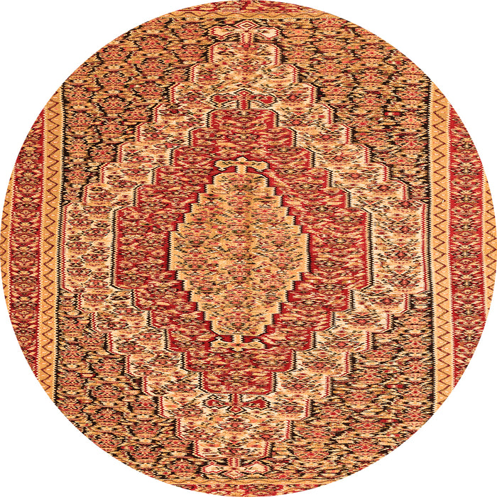 Machine Washable Persian Orange Traditional Area Rugs, wshtr230org